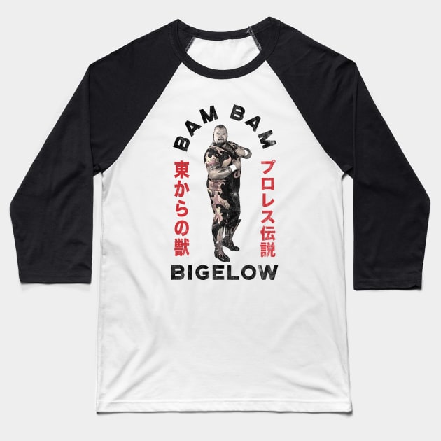 Bam Bam Japan Portrait Baseball T-Shirt by Mark Out Market